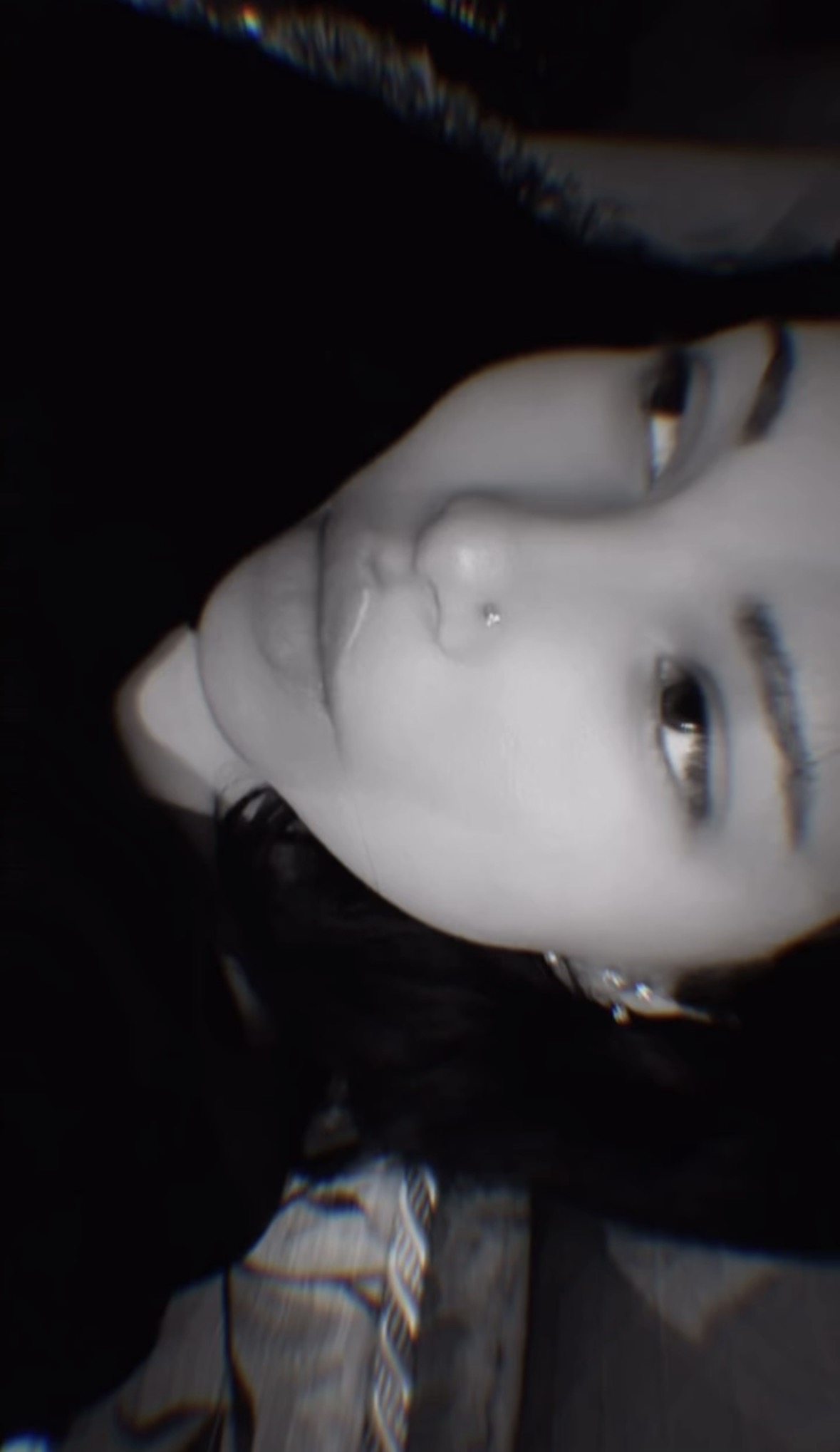 Black and white portrait of Sisi